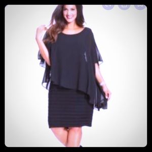 Plus size black Dress for cocktail party, wedding